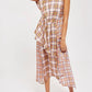 Topshop - Asymmetrical Plaid Midi Skirt