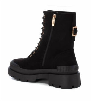 Xti - Botas femininas de camurça com cadarço