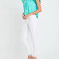 2.7 August Apparel - Women's Scalloped Hem Ruffle Detail Top
