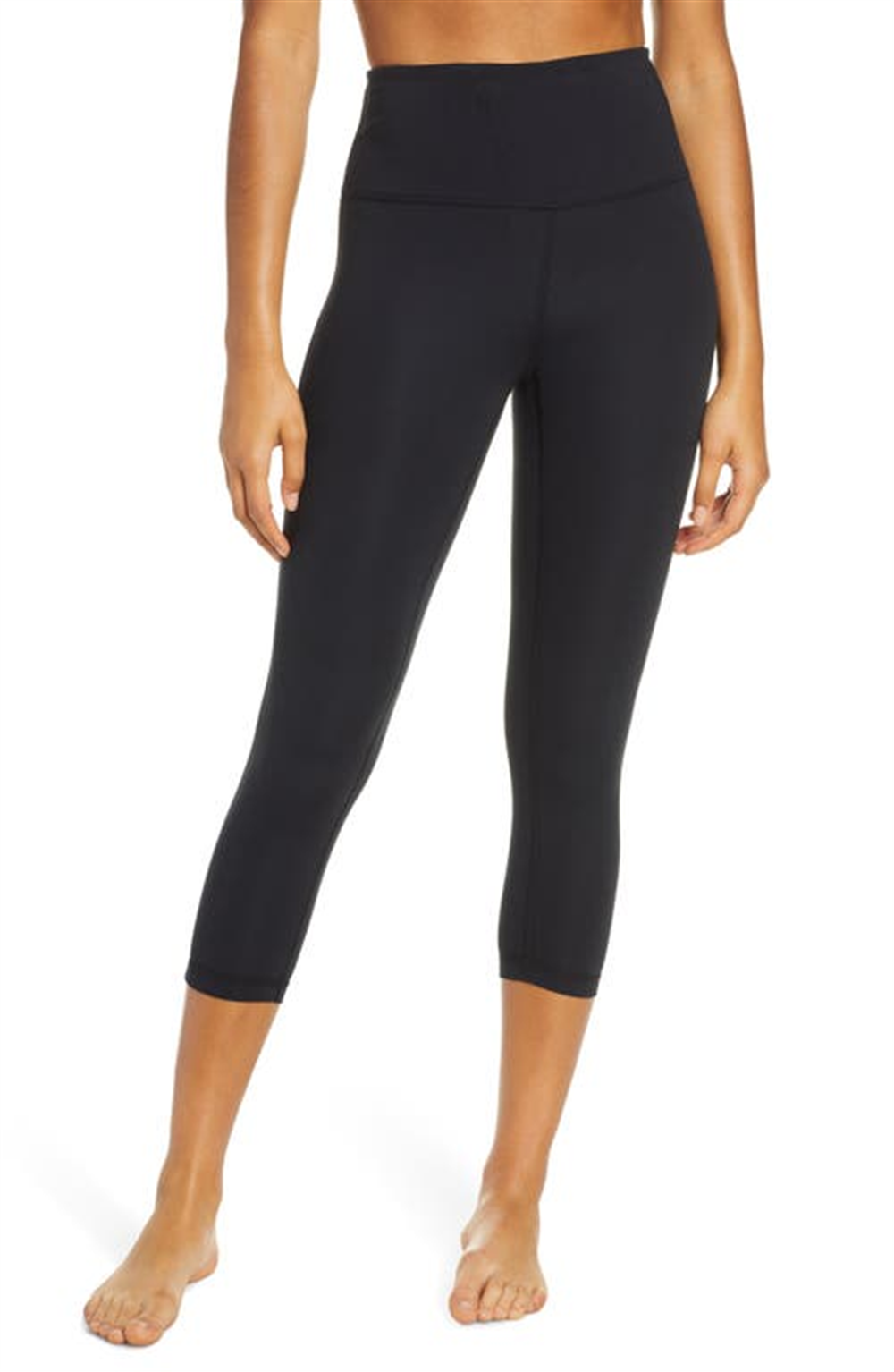 Leggings Zella Studio Lite Crop Pretas na Nordstrom Tamanho P
