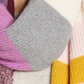 Cachecol feminino de cashmere em malha halógena tamanho único - roxo