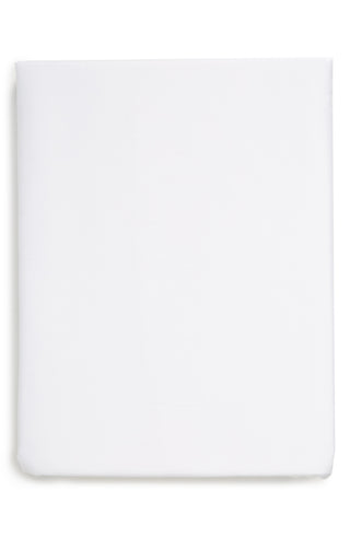 Lençol de baixo com elástico Nordstrom Cotton &amp; Tencel(R) Lyocell tamanho Queen, branco