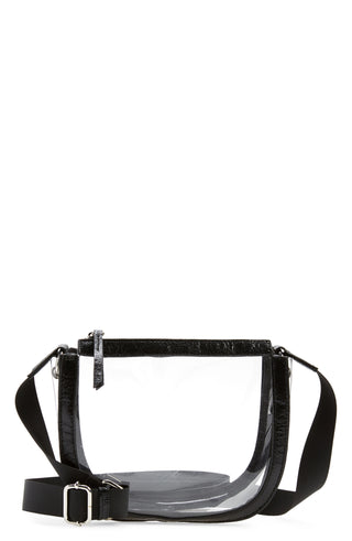 Bolsa transversal transparente Nordstrom preta