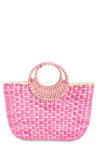 Nordstrom Norah Woven Tote Rosa