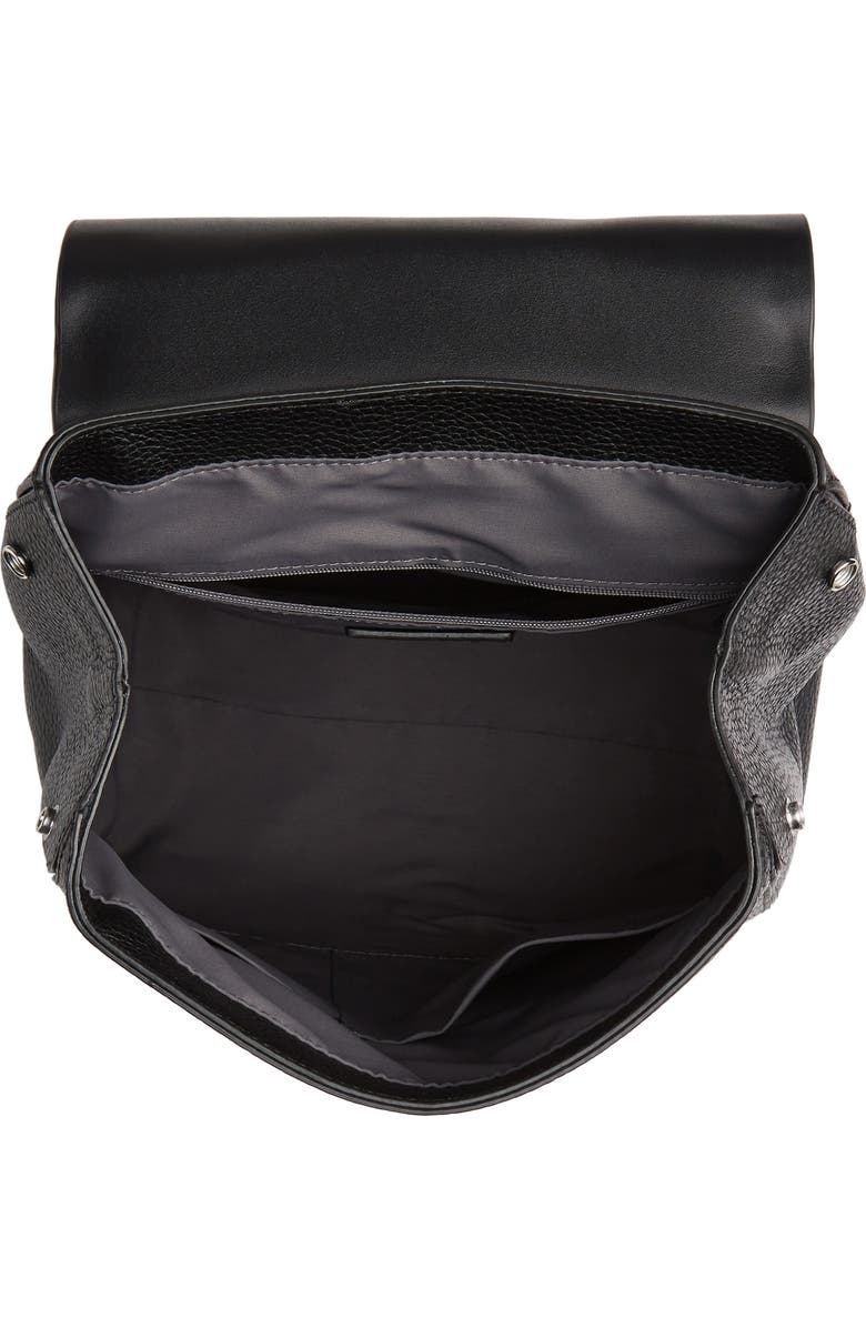 Mochila Treasure &amp; Bond Amari em couro granulado, branca