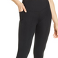 Legging Zella X-Small preta de cintura alta Studio Lite 7/8 com bolso