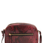 Bolsa transversal Nordstrom Small Dianne Snake com relevo, cor vinho