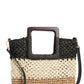 Bolsa transversal pequena de palha Nordstrom marrom