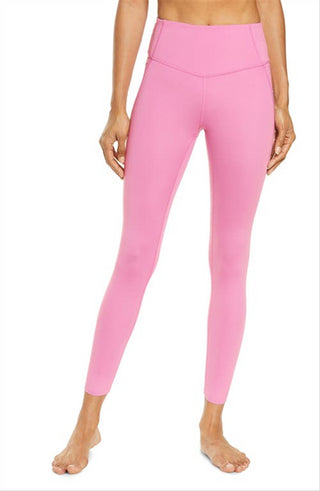 Legging Zella Feminina Roxa Opera Cintura Alta Studio Lite Bolso 7/8 Tamanho Médio