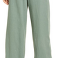 Calça Caslon(r) de perna larga e mistura de linho, na cor Green Dune, tamanho X-S