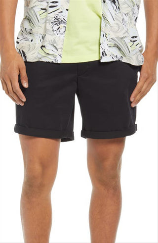 Shorts chino skinny preto tamanho 38 aberto