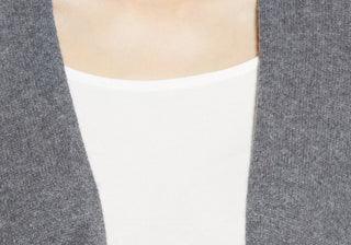 Nordstrom Recycled Cashmere Ruana em cinza escuro mesclado tamanho único