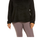 Moletom feminino Zella Nikki Furry Fleece preto