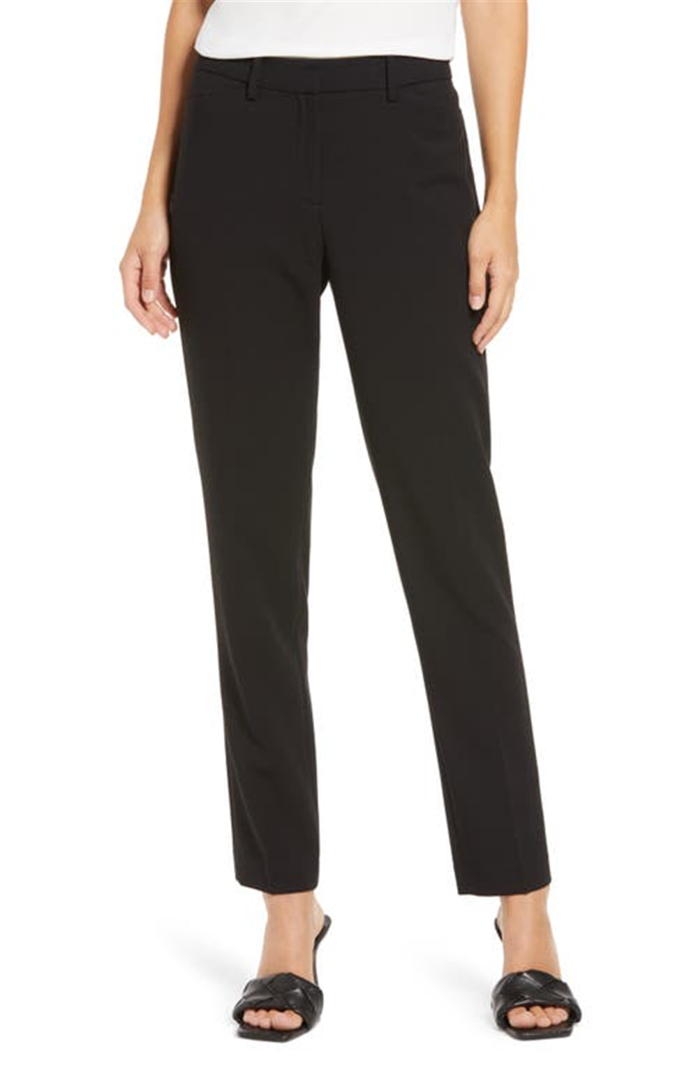 Calça Halogen(R) Slim Leg Preta Tamanho 16