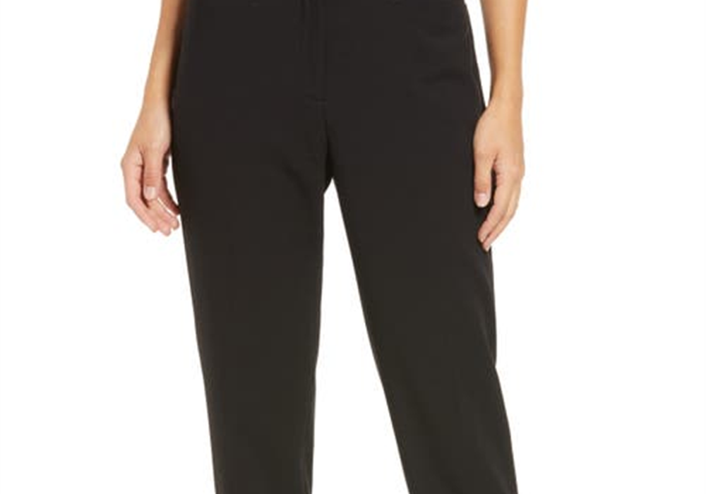 Calça Halogen(R) Slim Leg Preta Tamanho 16
