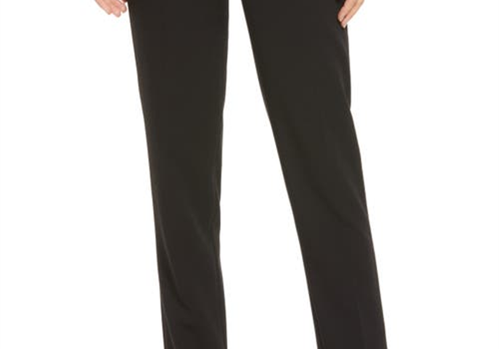 Calça Halogen(R) Slim Leg Preta Tamanho 16
