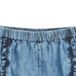 Shorts jeans Tucker + Tate com babados e lavagem azul-oceano, tamanho 9M