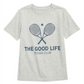 Camiseta infantil gráfica Nordstrom em cinza, tamanho 3, Tennis Club