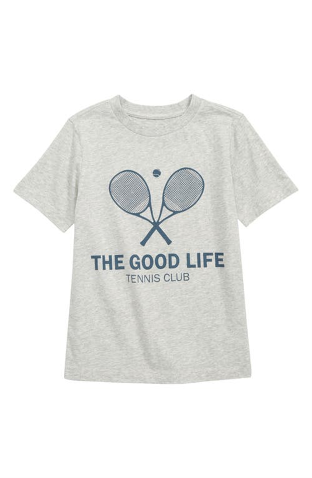 Camiseta infantil gráfica Nordstrom em cinza, tamanho 3, Tennis Club