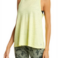 Blusa regata Zella com franzidos nas costas, cor amarela, tamanho grande