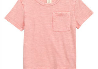 Camiseta Tucker + Tate com bolso e estampa de flamingo rosa, tamanho 6M