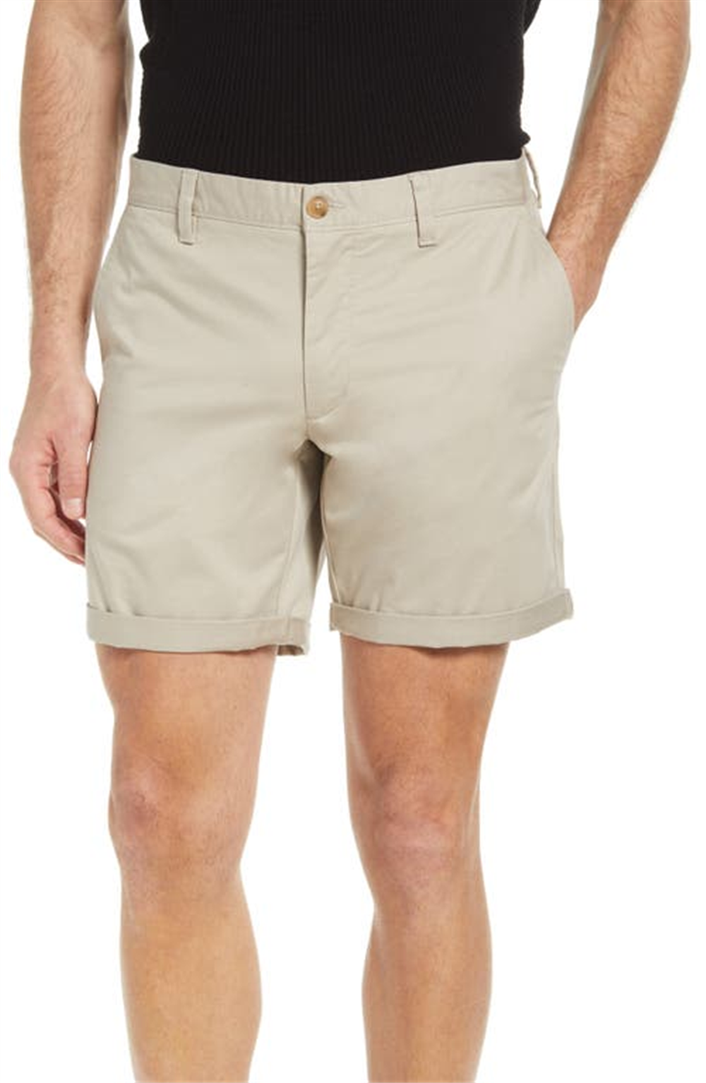 Shorts chino skinny cinza Sphere Open Edit - Algodão elástico tamanho 38