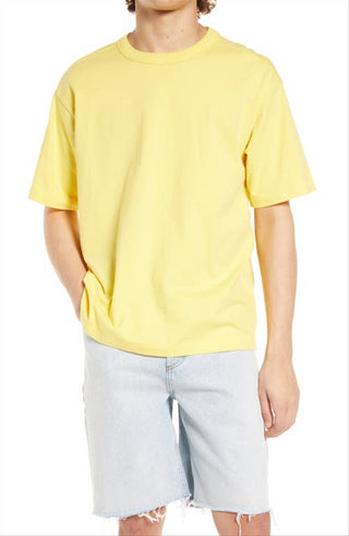 Camiseta de gola redonda de algodão Bp em amarelo Aspen tamanho XXL