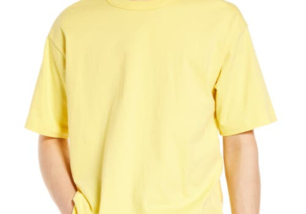 Camiseta de gola redonda de algodão Bp em amarelo Aspen tamanho XXL