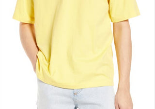 Camiseta de gola redonda de algodão Bp em amarelo Aspen tamanho XXL