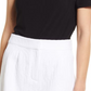 Halogen(R) Halogen Knit Top de um ombro só em preto, tamanho grande