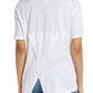 Camiseta Caslon Notch Back em mistura de algodão - Blue Ensign - Tamanho XS