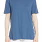 Camiseta Caslon Notch Back em mistura de algodão - Blue Ensign - Tamanho XS