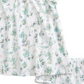 Conjunto de vestido tropical com babados branco e verde da Nordstrom, tamanho 9M