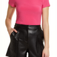 Camiseta de malha halógena rosa magenta tamanho médio da Nordstrom
