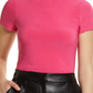 Camiseta de malha halógena rosa magenta tamanho médio da Nordstrom