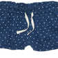 Tucker + Tate Shorts Jeans Azul Marinho Mini Bolinhas Babados Bolha Tamanho 12M
