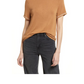 Camiseta feminina Treasure &amp; Bond Tan Thrush-Ivory Dove tamanho X-S