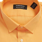 Camisa social Nordstrom Trim Fit, sem necessidade de passar, na cor laranja, tamanho 16 a 32