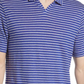 Polo de linho Johnny Collar - Azul C Tioga Stripe Tamanho XXL