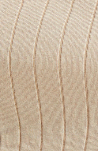 Treasure &amp; Bond Camiseta regata bege grande com estampa de aveia e canelado