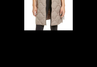 Colete longo acolchoado com cinto Zella feminino, tamanho extrapequeno