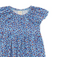 Conjunto de vestido e pantalonas Tucker + Tate Blue Animal Dot com mangas esvoaçantes - Tamanho 6M