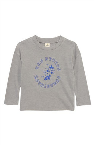 Camiseta gráfica Tucker + Tate em liga cinza mesclada com recesso tamanho cachorro 9m