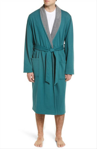 Nordstrom Robe Masculino Soft Essential em Azul-petróleo Cyrus Tamanho Médio