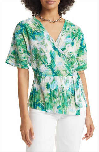 Halogen(R) Plissé Wrap Top em Verde Multi Wax Melt Tamanho X-Grande