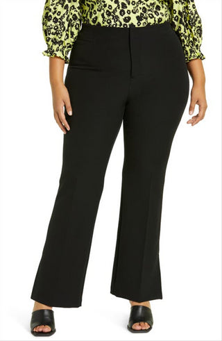 Calça Flare Preta Feminina Open Edit Tamanho 2X