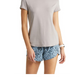 Camiseta feminina Zella cinza Zinc Energy Strength tamanho X-S