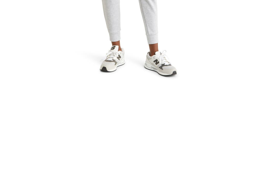 Calça de moletom Zella feminina cinza claro mesclado com bolso aconchegante, tamanho grande