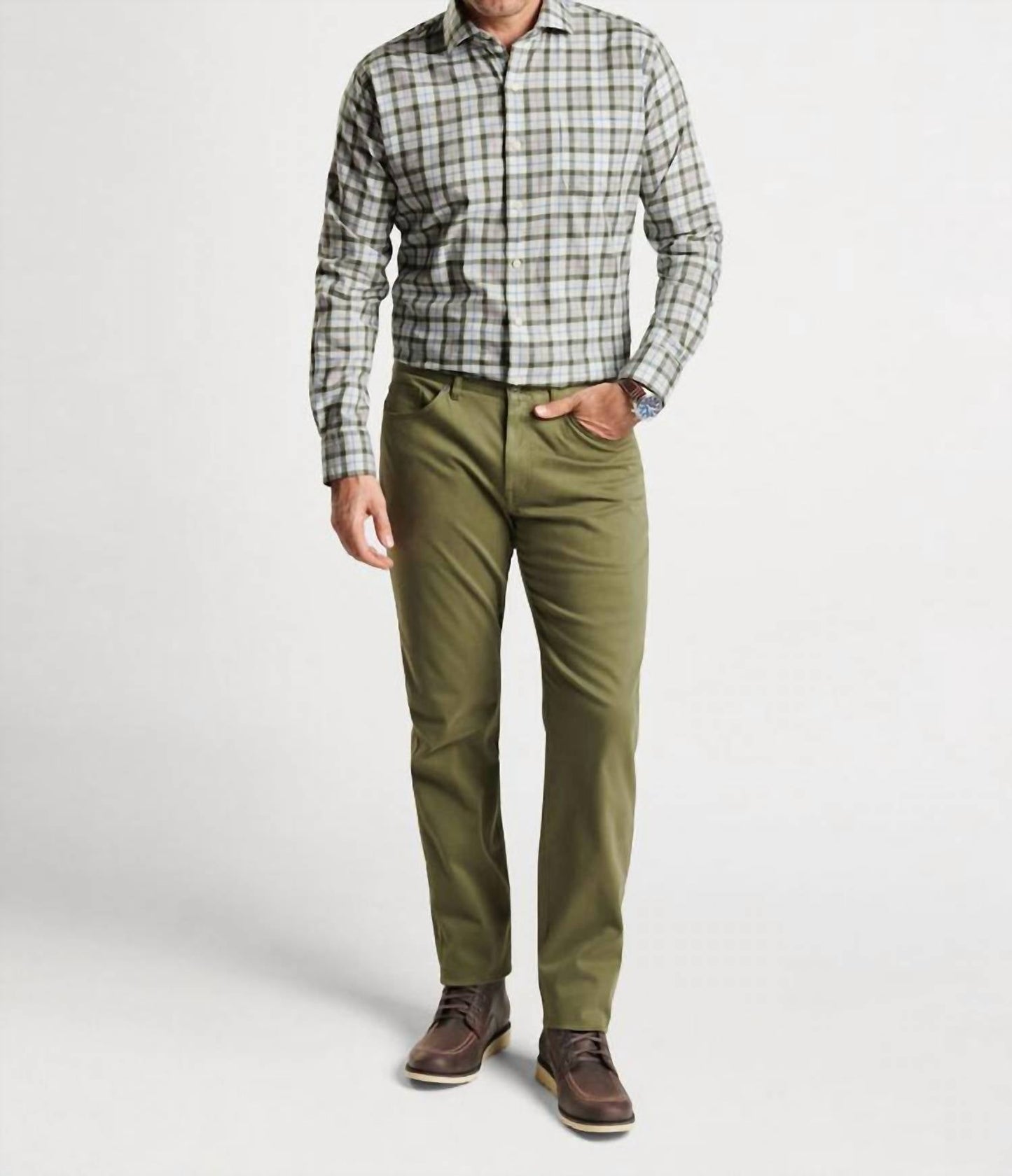 Peter Millar - Camisa esportiva de algodão Alton