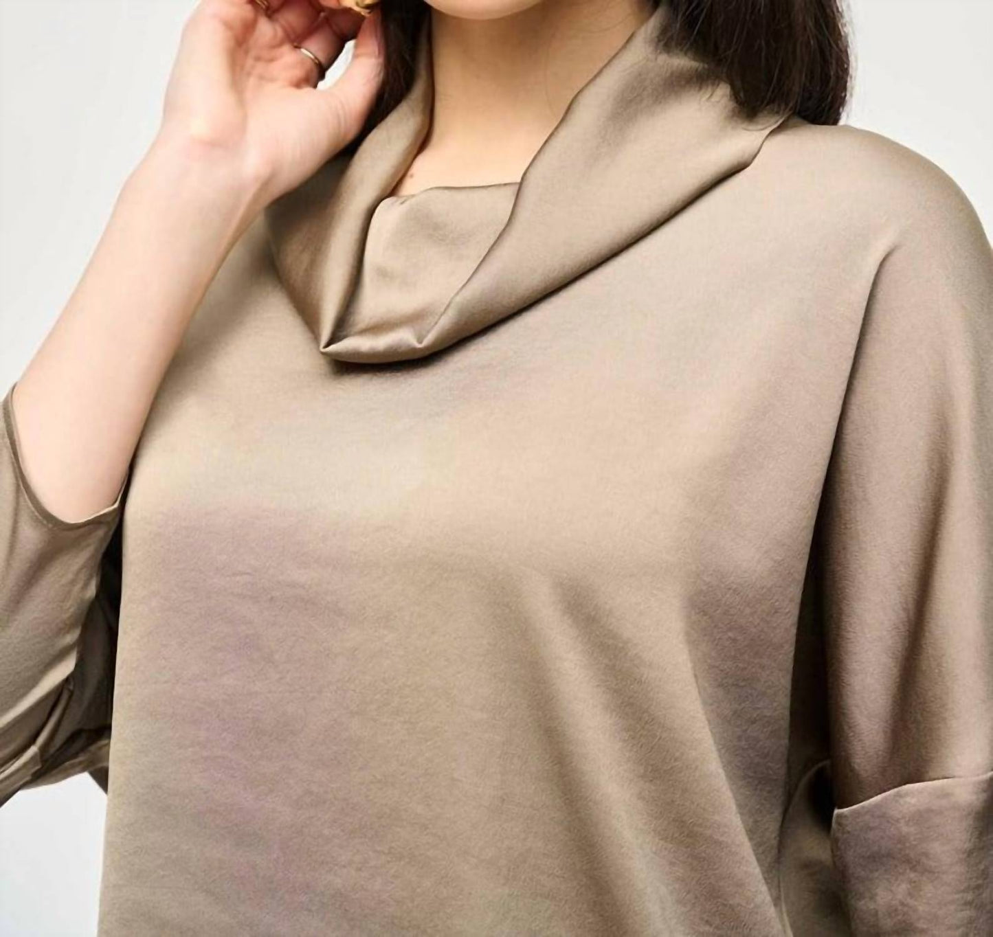 Joseph Ribkoff - Satin Cowl Collar Top